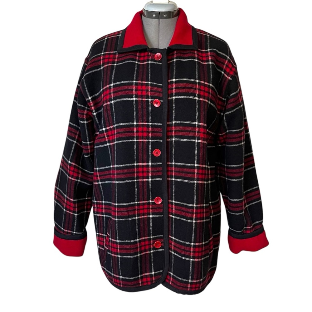 Vintage Tabi Reversible wool blend barn chore coat L